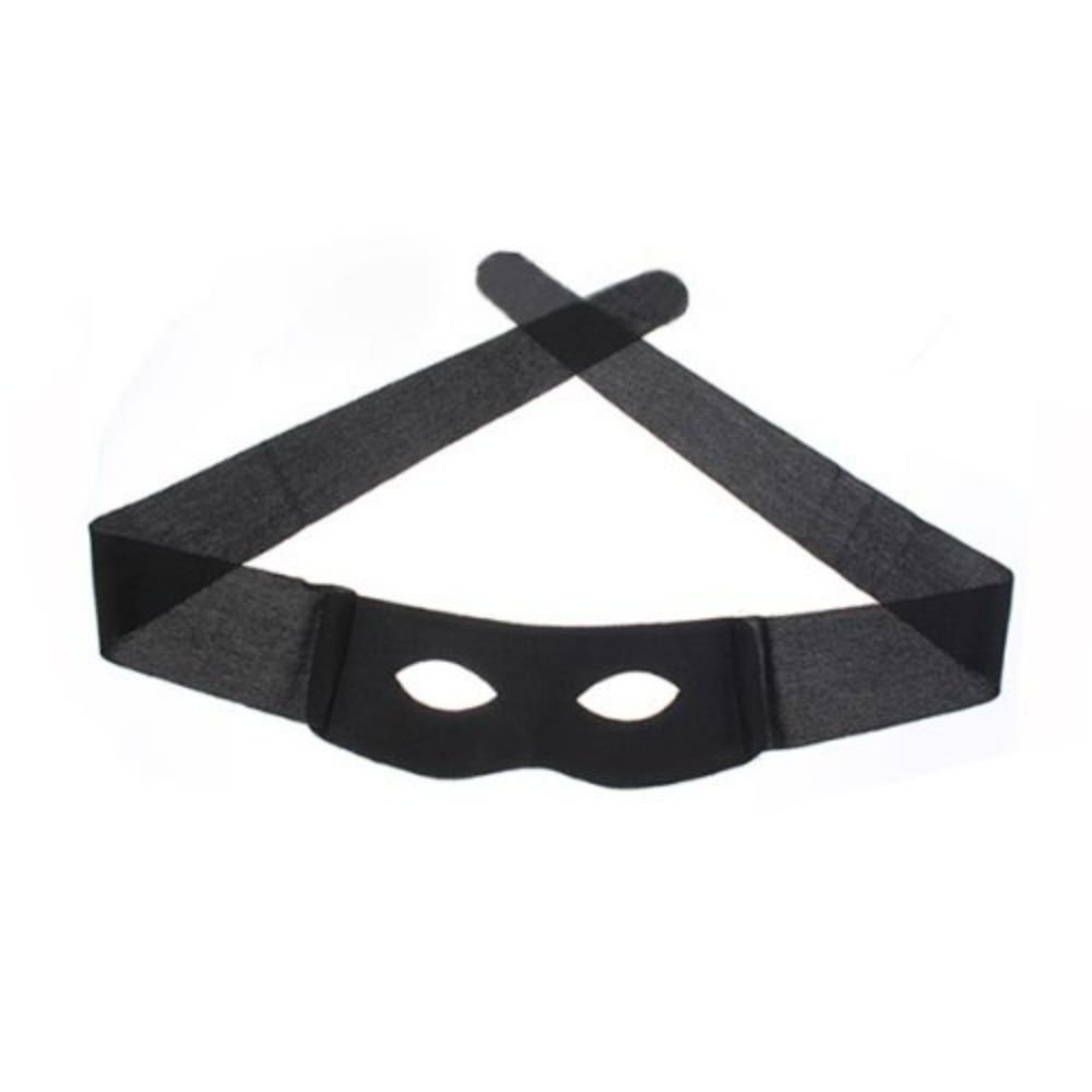 New arrival halloween cosplay Eye Mask Highwayman Robber Fancy Dress Black Bandit Thief Costume Mask