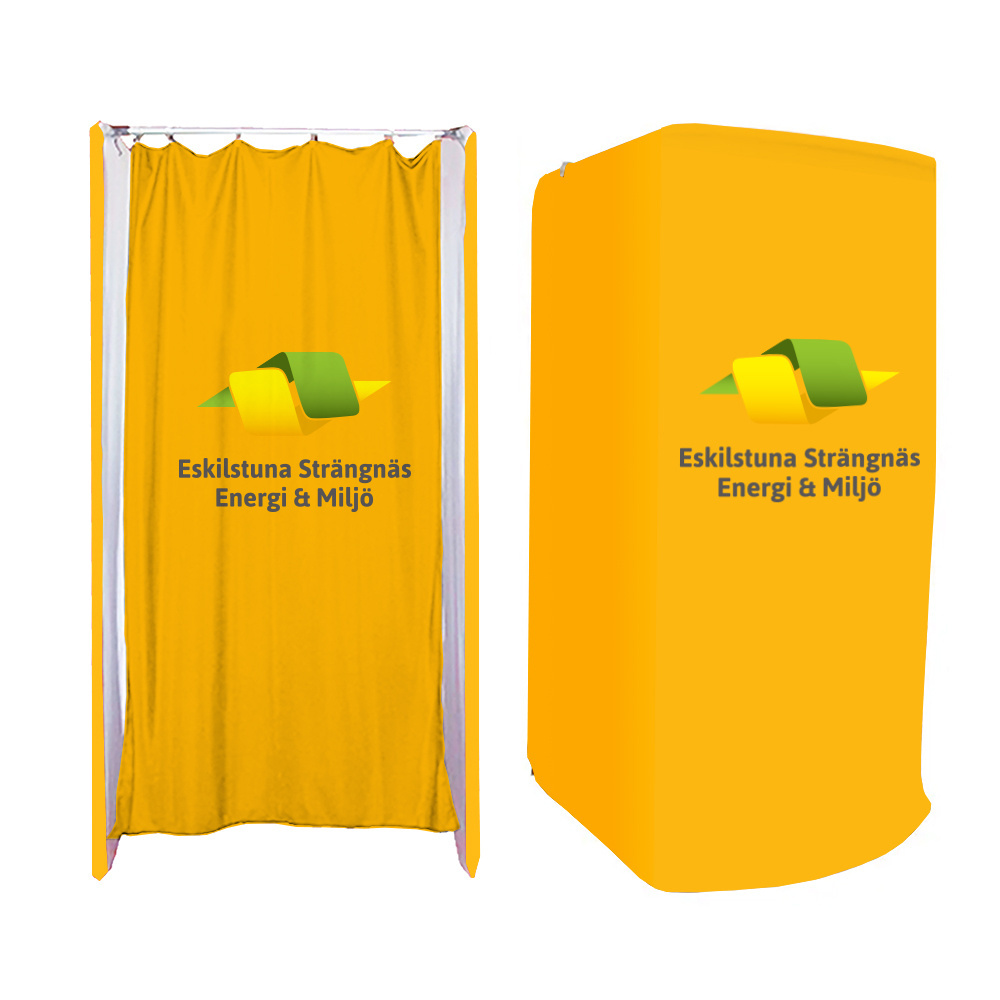 Portable Custom Printed Changing Room Tension Fabric Dressing Fitting Room For Pop Up Retail Outlets