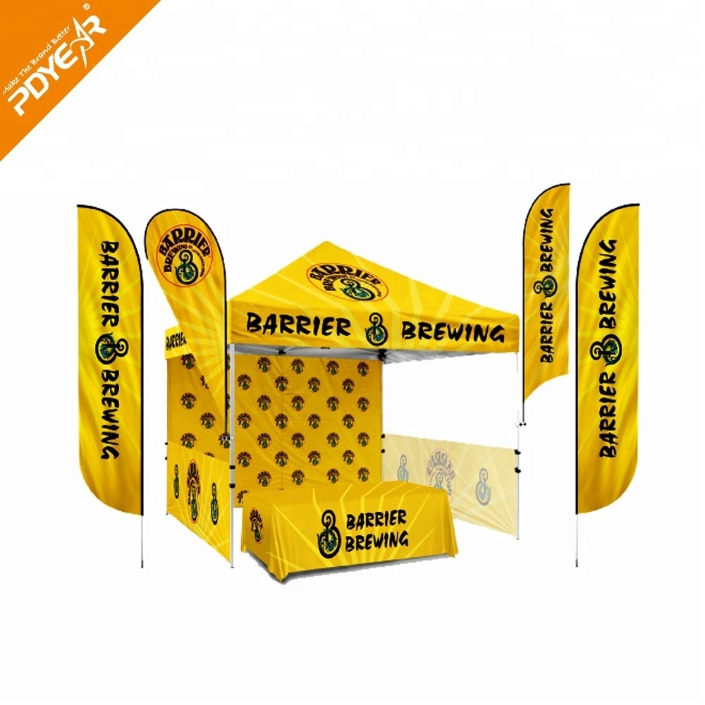 NO.1 Advertising Trade Show Marquee Tents Custom Instant Promotional Branded Printed Gazebos Folding Canopy Tents