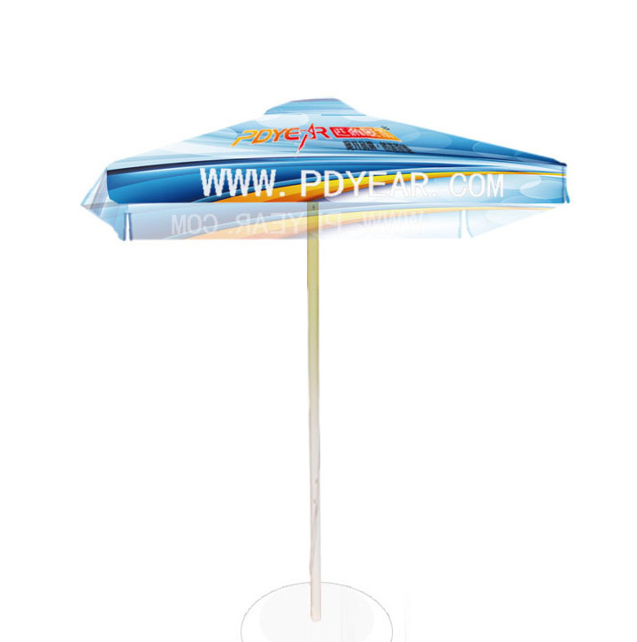 PDyear advertising custom outdoor aluminium promotion printed sun shade golf square patio garden beach cafe market umbrella