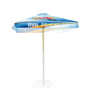 PDyear advertising custom outdoor aluminium promotion printed sun shade golf square patio garden beach cafe market umbrella