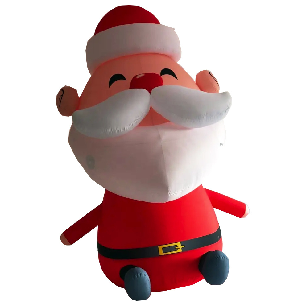 Custom advertising decoration outdoor Giant inflatable Santa Claus Father Christmas characters Xmas amusement