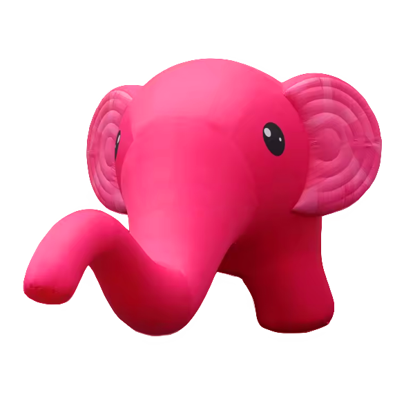 Giant Custom Design Inflatable Elephant Animals , Advertising Inflatable Cartoon Elephant Model for Promotion