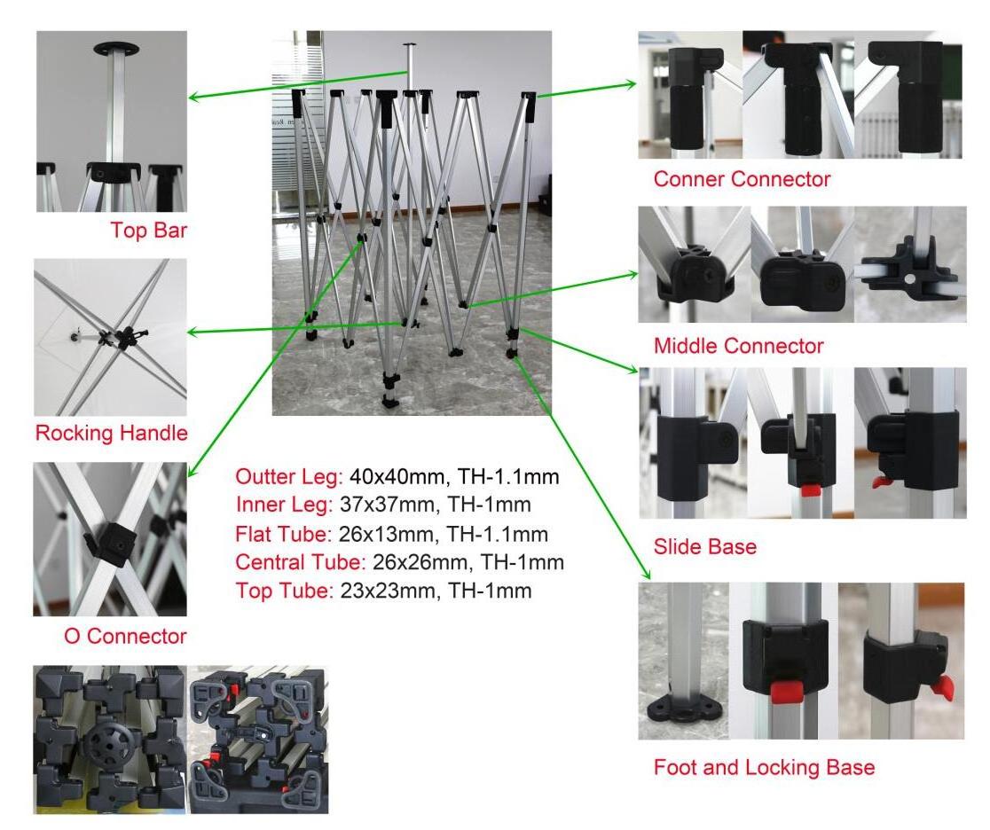 High Quality 3 X 6m Promotion Trade Show Aluminum Folding Tent