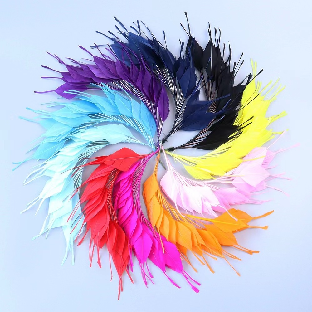 wholesale Custom Color Millinery Supplies Millinery Feathers Feather Flower for Crafts