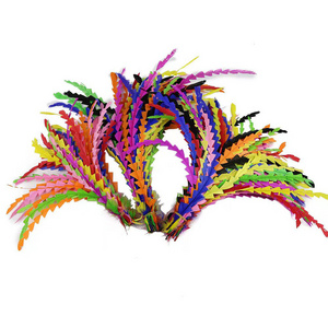 30-35cm (12-14inch) Assorted colors Trimmed Half Bronze Rooster Cock Tail Coque Carnival Feathers Chicken Feather