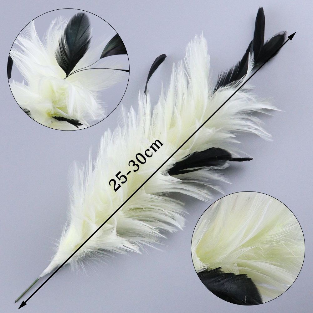 2021 new Jewelry Crafts Decoration Hats Rooster Hackle Feathers Brooch Hair Accessories Feathers Flower Decoration Crafts Plumes