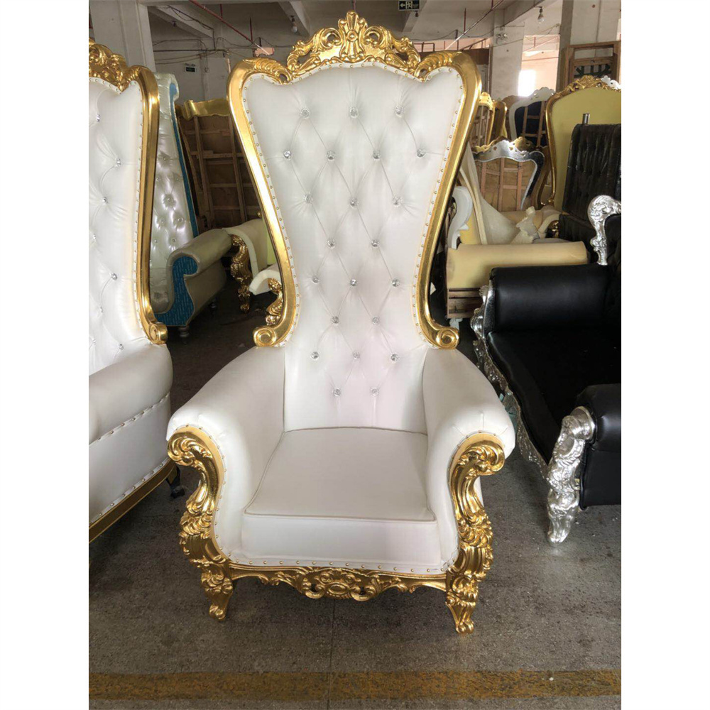 Best Price Wedding Rental Wooden Royal Chairs King Throne Chair For Wedding Party