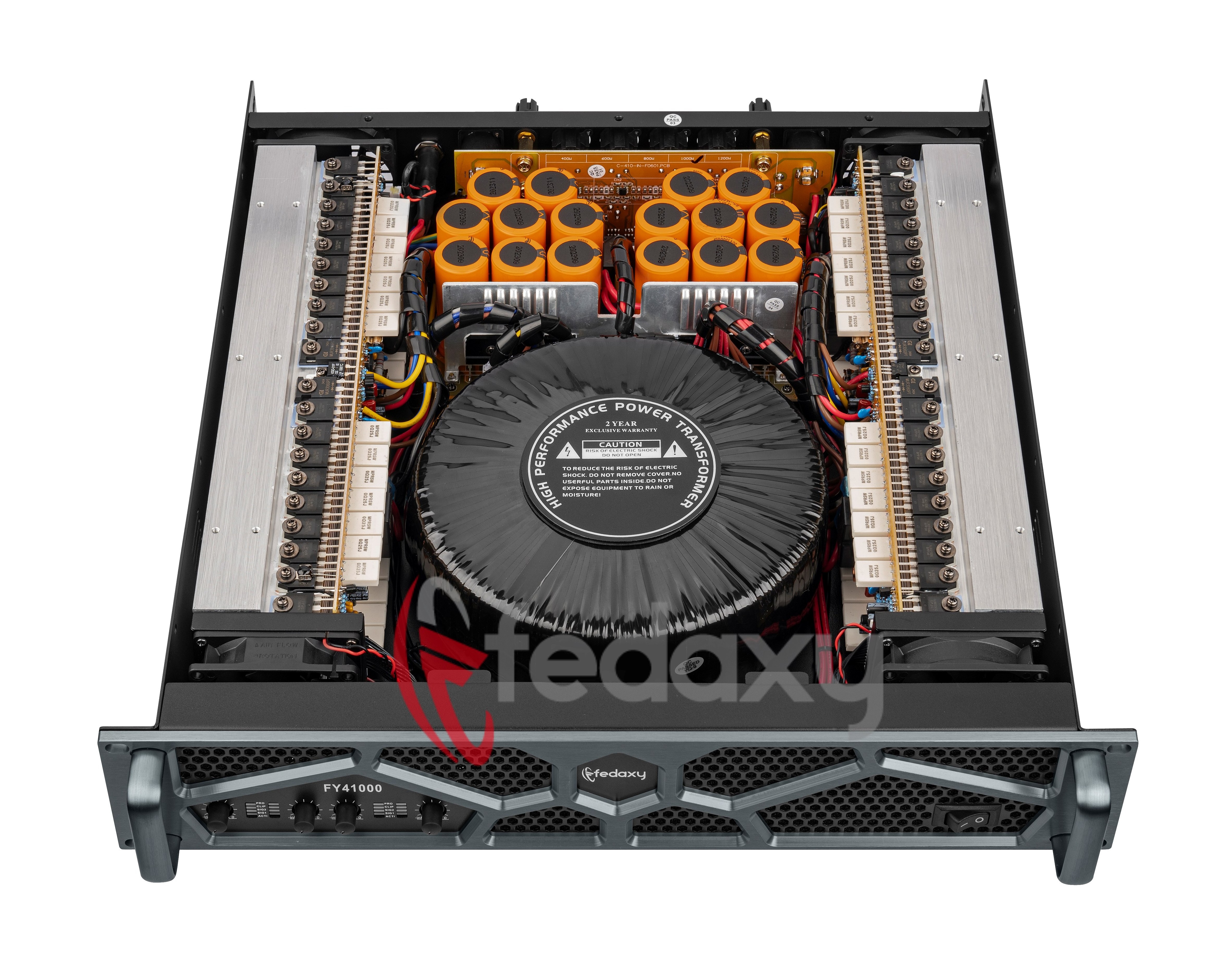 power amplifier professional 4 channel 1000watts class h 2u 2ohm audio amplifier outdoor