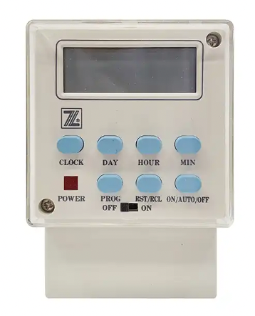 AC/DC 24V Multi-Function DIN Rail LCD Digital Timer Switch, Weekly Program Time Switch