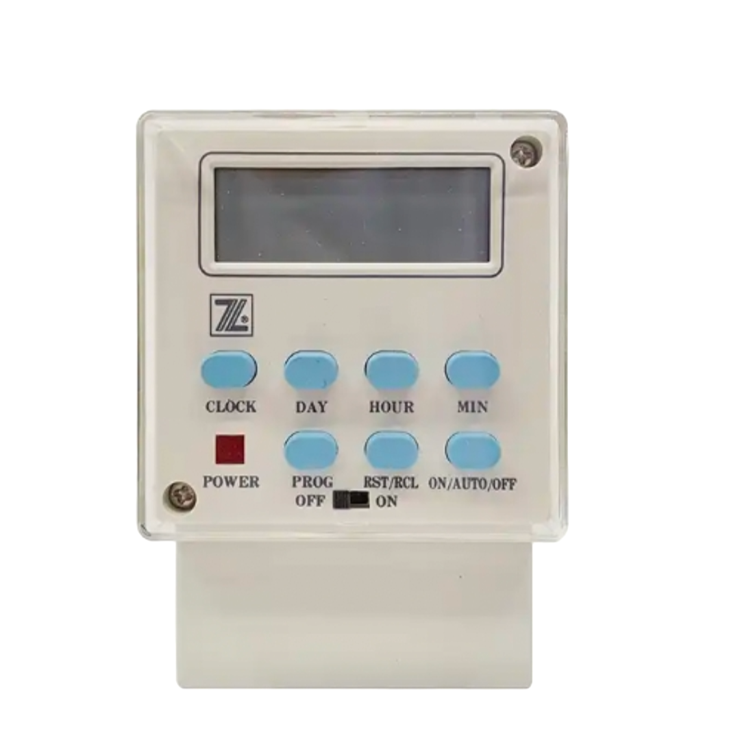 AC/DC 24V Multi-Function DIN Rail LCD Digital Timer Switch, Weekly Program Time Switch