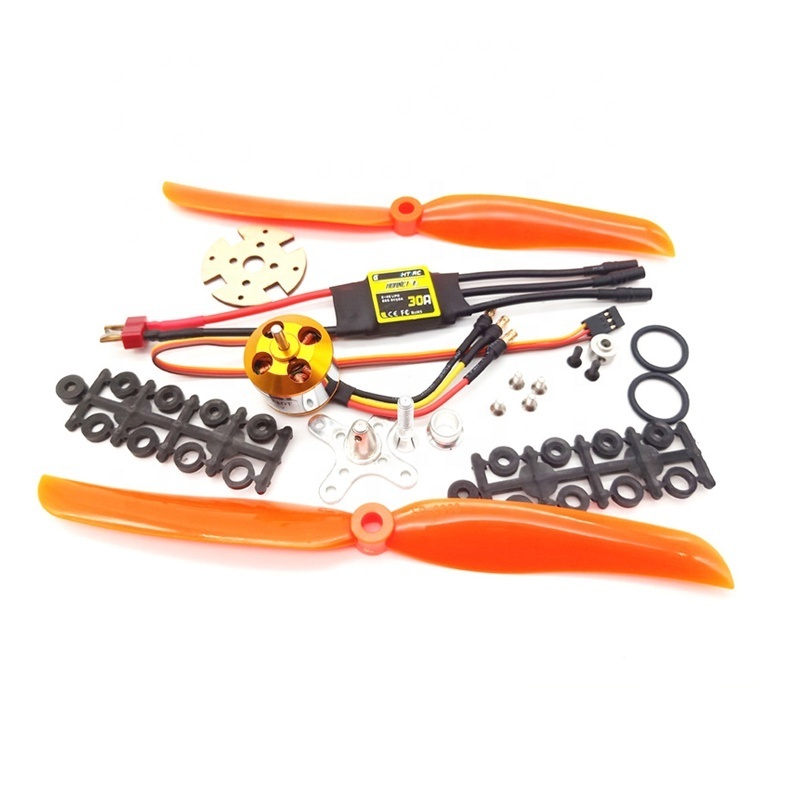 XXD 2212 1400KV motor hornet 30A brushless ESC propeller set 8060 RC fixed wing helicopter