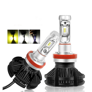 FDN Auto Lighting System X3 Import Chips Car Headlight LED bulb 50W 5000LM H11 H7 H4 9005 9006 3000K 6000K 8000K Luces Led