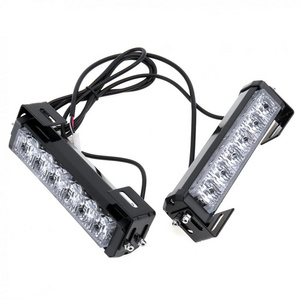 High power 12v 36w grille mount 2x6led car truck vehicle emergency led strobe warning light for car luces de policia