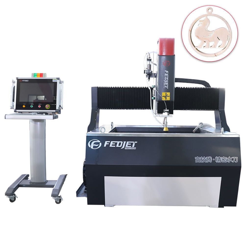 China Hot Sale Professional Automatic Cold water jet propulsion 3.7L/min 60000psi Water jet Cutting Machine