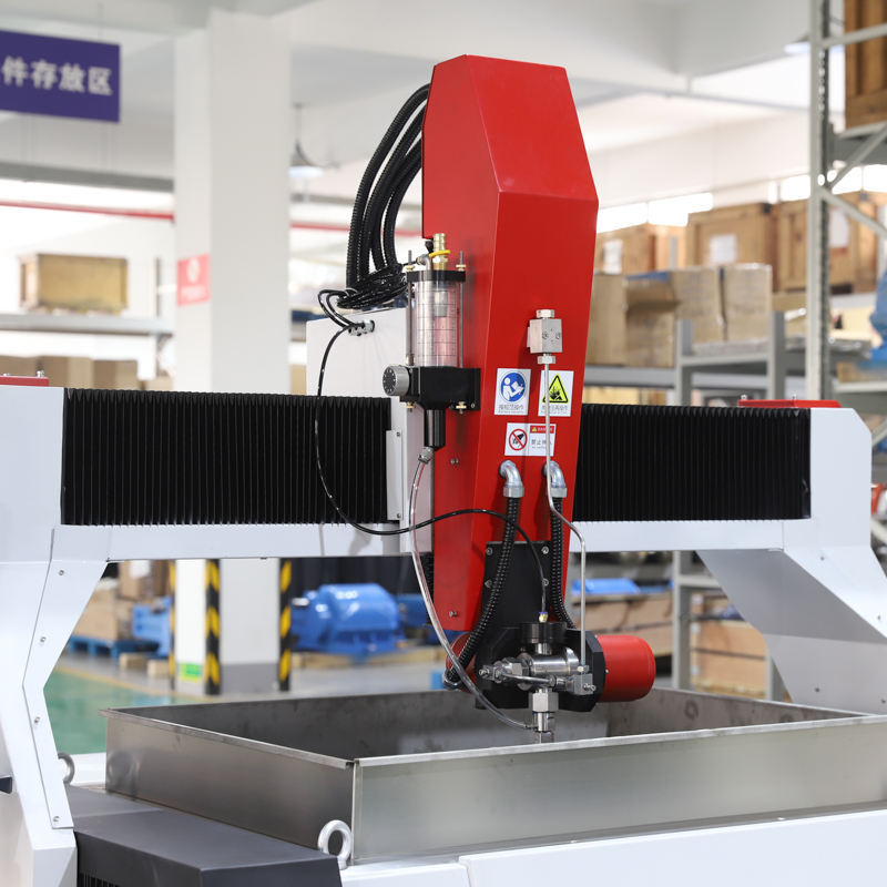 Made in China High precision Bridge Gantry 220/380/415VAC 5 aixs Small Mini Water jet Stone Cutting Machine