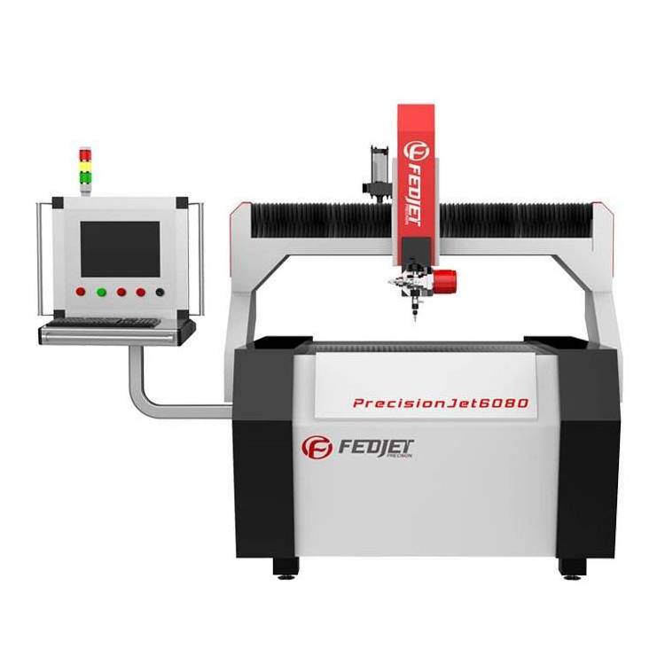 Made in China High precision Bridge Gantry 220/380/415VAC 5 aixs Small Mini Water jet Stone Cutting Machine