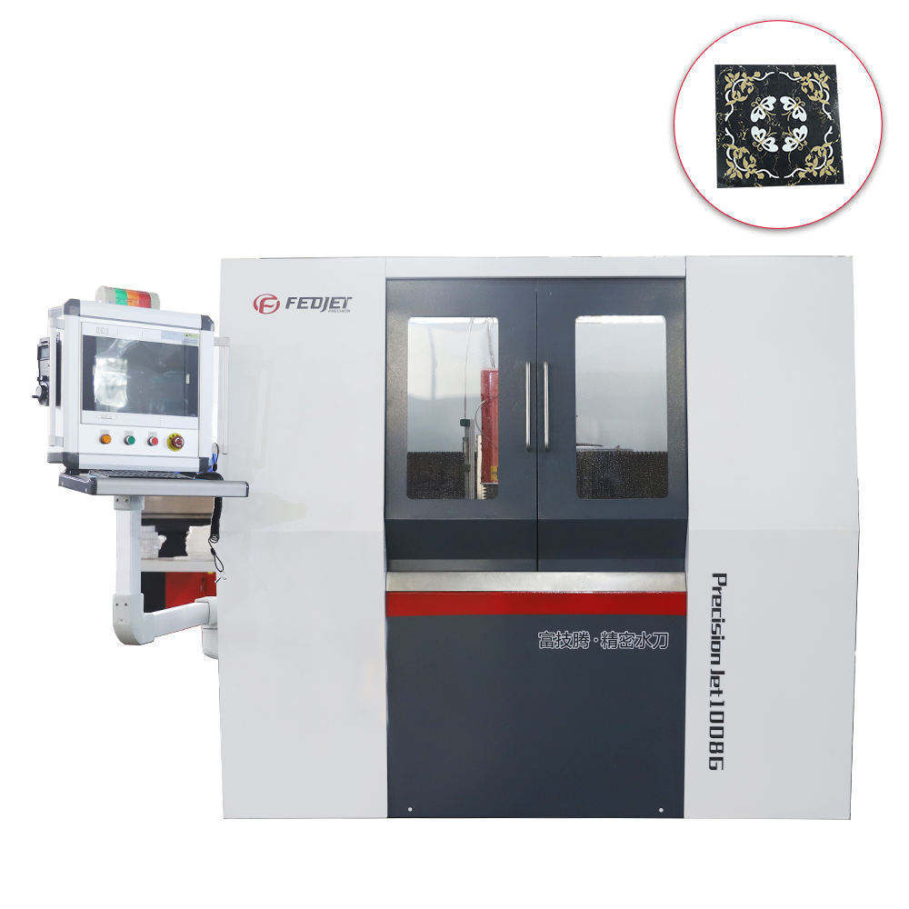 Chinese professional manufacturer High precision 1000*1000mm cnc 3/5 axis small water jet marble cutting machine