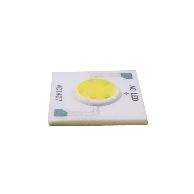 High quality 165-265v ceramic base 14*14mm AC cob 2W 3W 5w led chip for lights