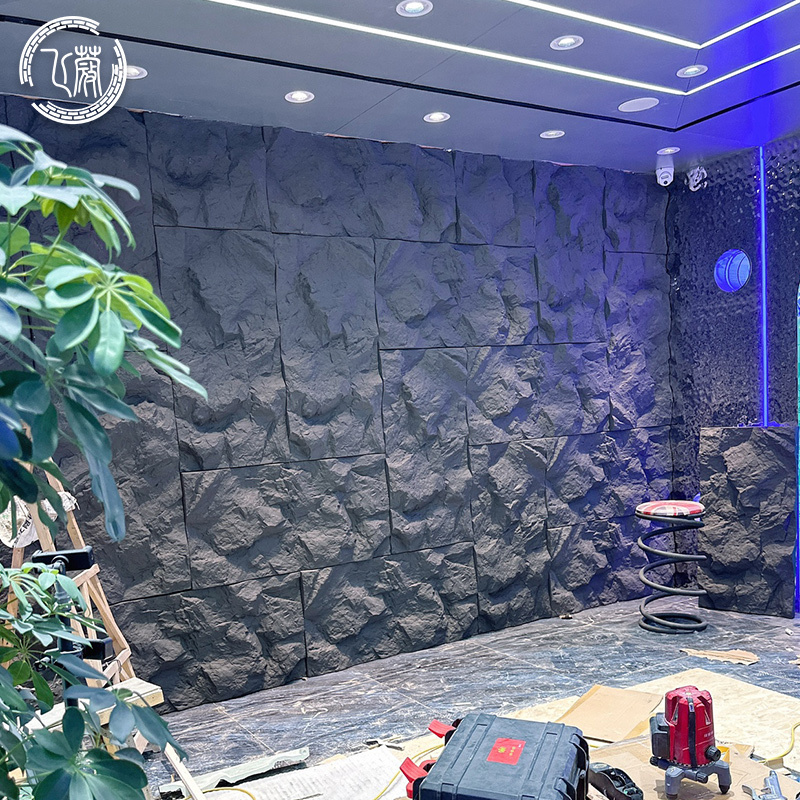 PU stone skin board background wall  mushroom stone pu stone 3D