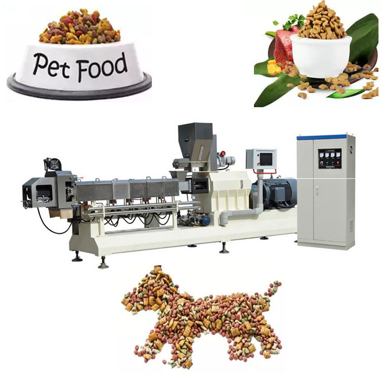 Big Capacity And Full Automatic Dog Food Extruded Pet Food Processing Machines Pet Dog Dry Dog Food Machine