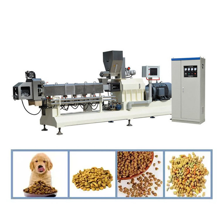 Large capacity 100kg/h-6t/h fully automatic dog cat pet food processing machine extruder equipment plant line