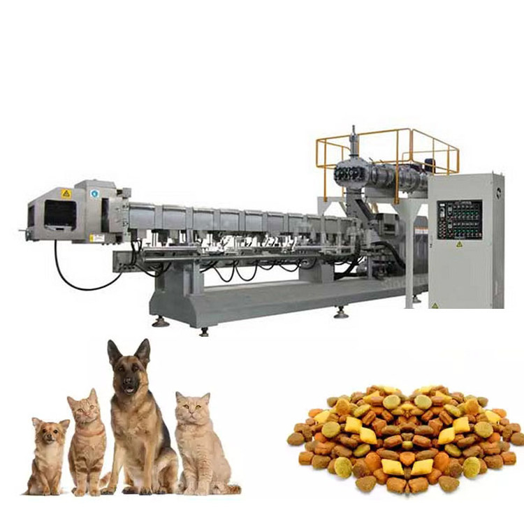 Big Capacity And Full Automatic Dog Food Extruded Pet Food Processing Machines Pet Dog Dry Dog Food Machine