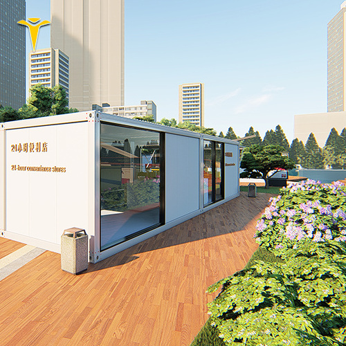 Container prefab restaurant Outdoor fast food kiosk mobile container coffee shop design