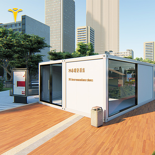 Container prefab restaurant Outdoor fast food kiosk mobile container coffee shop design