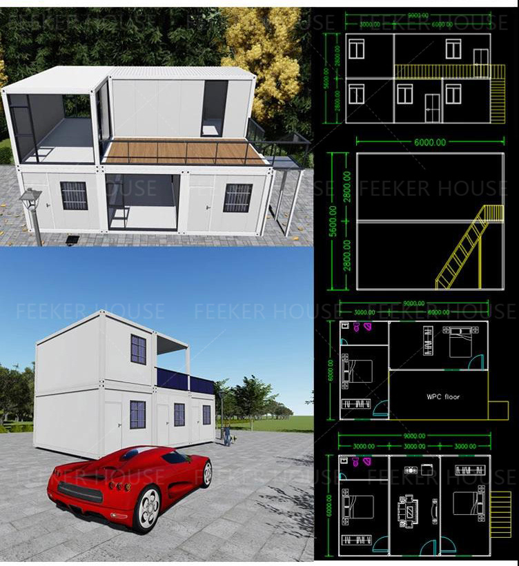 2020 Low Cost China Prefabricated Homes Houses Prefabricated Homes Modern Container House Prices