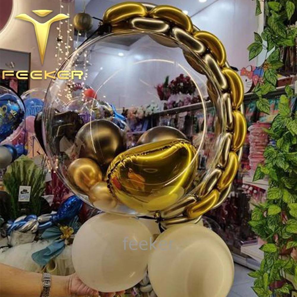 Acrylic Globos Bobo Helium New Commercial Led Luminous Latex Balloon Rose Bouquet Lights For Valentines Mother Day Gift