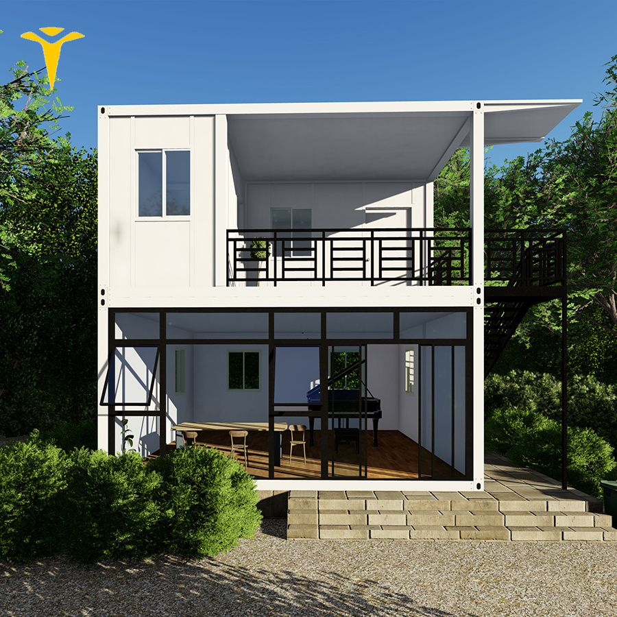 Eco flat pack house duplex plans container homes portable housing unit use mobile deluxe prefab custom floors