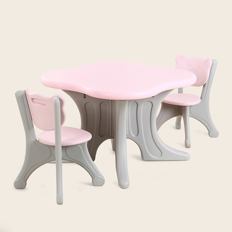 Custom Cheap Baby Extendable Single Furniture Preschool Set Student and Chair Study Desk Plastic Folding Children Kids' Tables