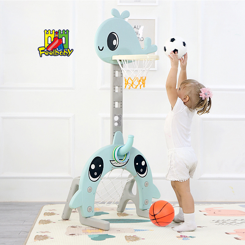 Feelbaby indoor plastic mini kids basketball hoop stand