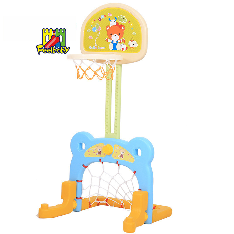 Feelbaby plastic mini portable basketball board hoop with stand