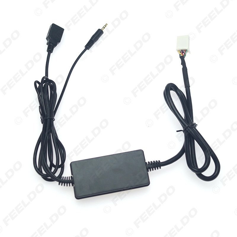 Car Radio MP3 Player Aux+USB Input Adapter For Toyota Camry Lexus 6+6pin USB MP3 Interface CD Changer Adapter