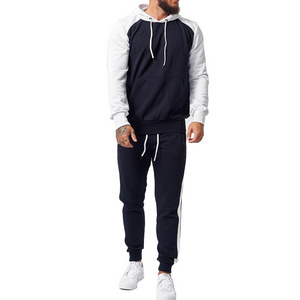 Pullover Style Blue And White Contrast Color Men Outer Wear Best Selling Jogging Wear Tracksuits BY Survival Sports Wear