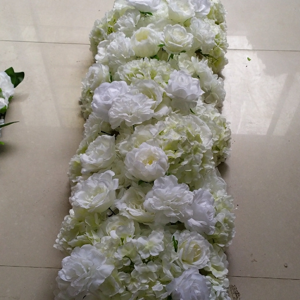 3D Cloth Flowerwall Wedding Artificial Silk Rose Flower Wall Panel Backdrop Artificial Flower Decorative Flowers For Wall