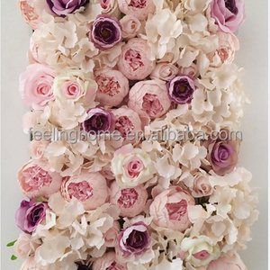 Hot Selling Artificial Decorative Flower Wall Panel For Wedding Decor flower wall