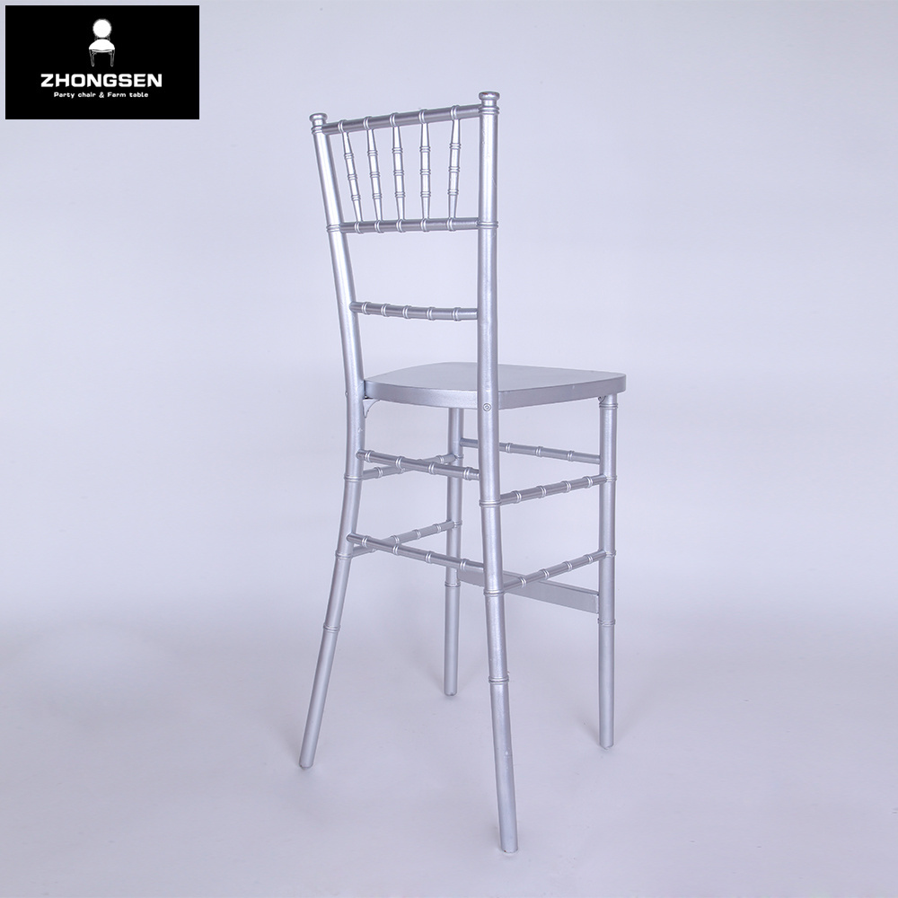 sillas tiffany chiavari napoleon silver bamboo bar  chair for Banquet Rental Wedding Event Party