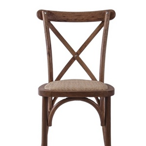 Wholesale Industrial Unique new Design Restaurant Cafe fruit wood cross back Chair for all kinds of event