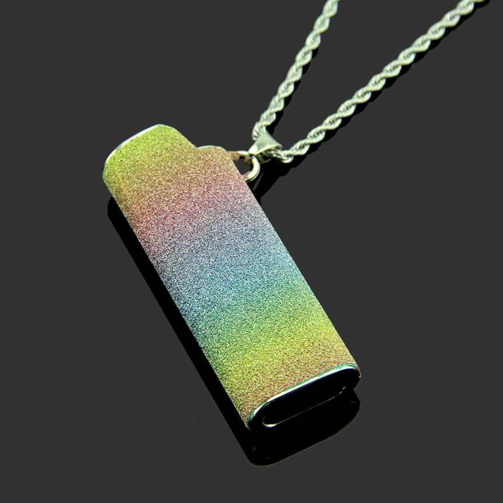 Creative Wholesale Lighter Case Pendant Lighter Necklace For Men