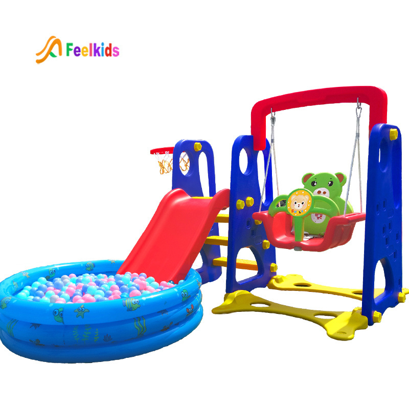 Feelkids children mini home game toys folding custom kids swing and slide toys