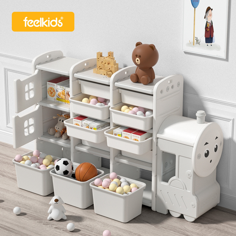 2022 New Box Teen Storage Holder And Rack For Baby Organizer Bedroom Kids Plastic Car Shelf Children Furniture Sets Toys Cabinet