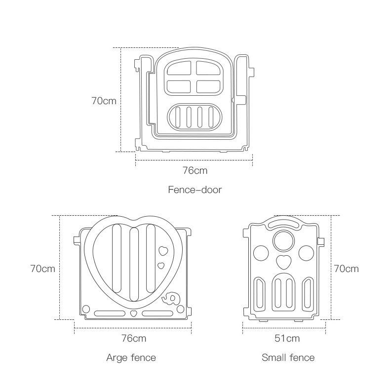 Feelkids Anti-Static Eco Plastic Kids Baby Playpen For Playground Indoor Fence Adult