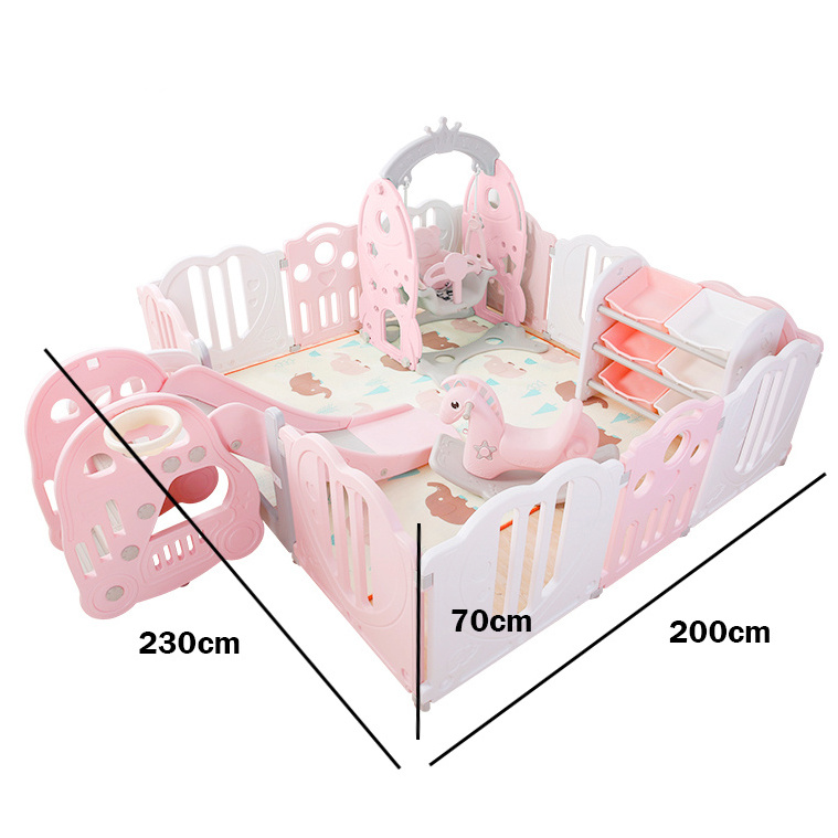 Feelkids Anti-Static Eco Plastic Kids Baby Playpen For Playground Indoor Fence Adult