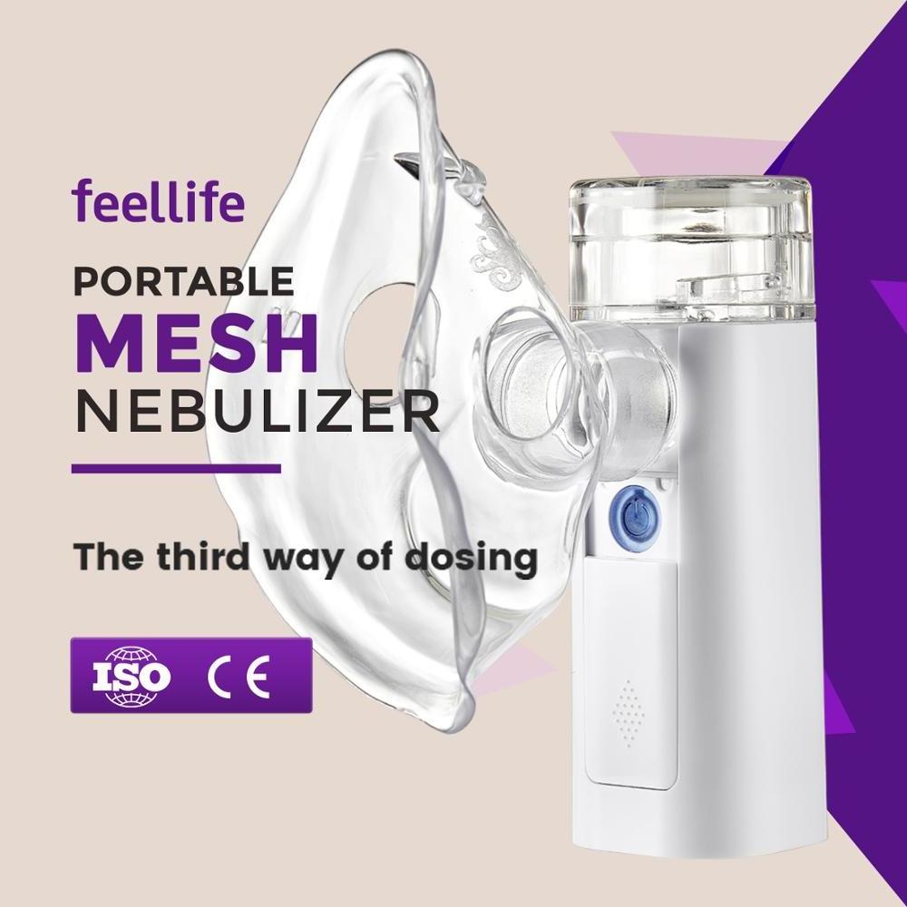 invisible medicine cup inhalator nebulizer Feellife mesh nebulizer mask smart machine to prevent cross infection