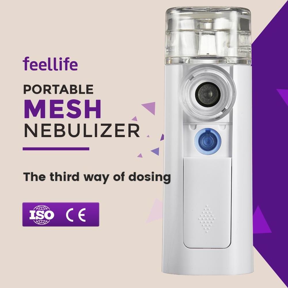 invisible medicine cup inhalator nebulizer Feellife mesh nebulizer mask smart machine to prevent cross infection