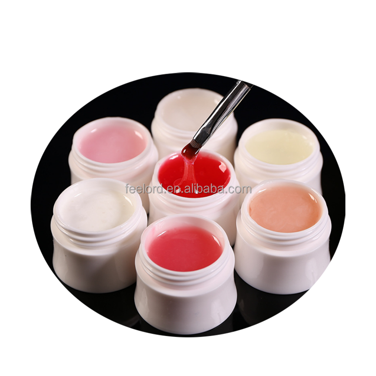 7 colors nail art extension glue FG5016 private label gel nail polish jelly glue