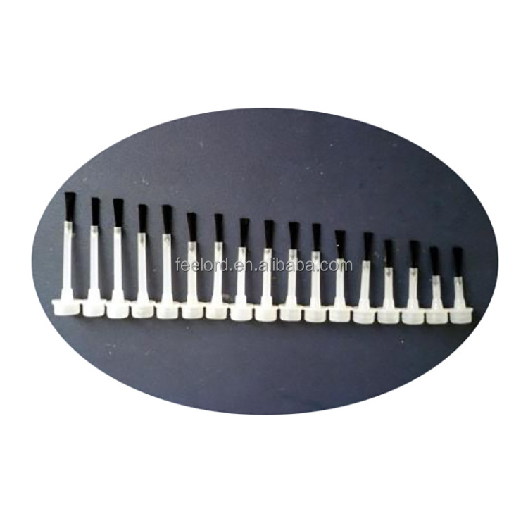 nail glue brush white/black bristle brush for 13/15mm neck glass bottle FGB-010 dipping powder glue brush